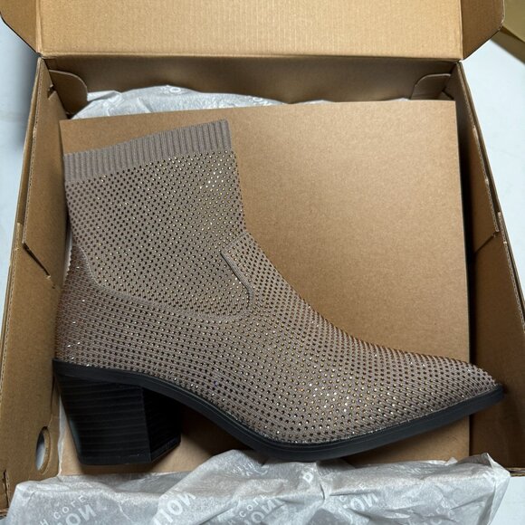 Kenneth Cole Reaction Women's Jess Pull on Booties Shitake Size 10 NEW - Picture 4 of 9